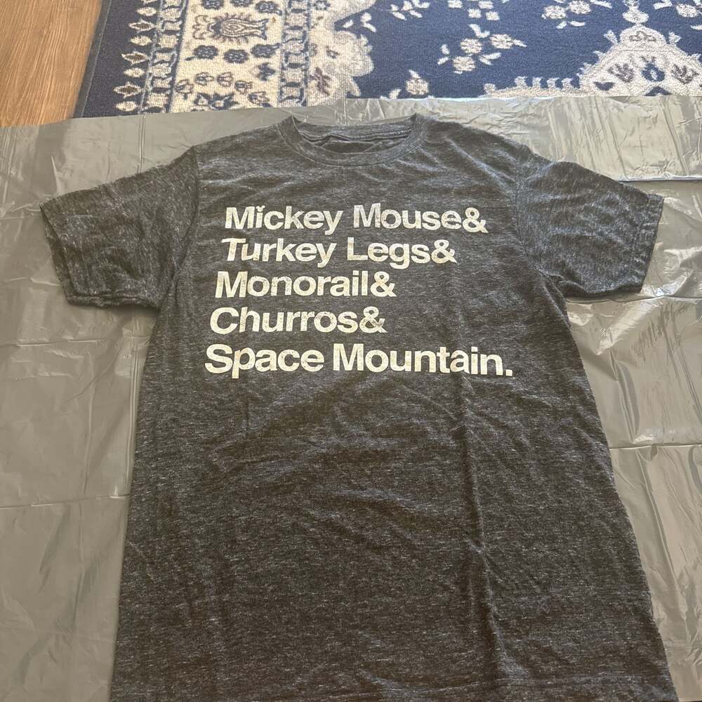 Disney Parks Mickey Mouse Turkey Legs and Monorail Gray T-Shirt‎